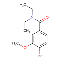 Chemical structure of 4-bromo-N,N-diethyl-3-methoxybenzamide - CSSB00010188927