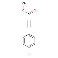 Chemical structure of methyl 3-(4-bromophenyl)prop-2-ynoate - CSSB00012100070