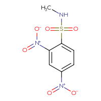 Chemical structure of N-methyl-2,4-dinitrobenzene-1-sulfonamide - CSSB00000636831