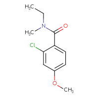 Chemical structure of 2-chloro-N-ethyl-4-methoxy-N-methylbenzamide - CSSB00156223363