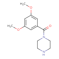 Chemical structure of 1-(3,5-dimethoxybenzoyl)piperazine - CSSB00000510817