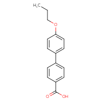 Chemical structure of 4'-propoxy-[1,1'-biphenyl]-4-carboxylic acid - CSSB00000594855