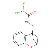 Chemical structure of 2-chloro-2-fluoro-N-({8-oxatricyclo[7.1.1.0²,⁷]undeca-2(7),3,5-trien-1-yl}methyl)acetamide - CSSB21332055654
