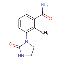 Chemical structure of 2-methyl-3-(2-oxoimidazolidin-1-yl)benzamide - CSSB02270737133