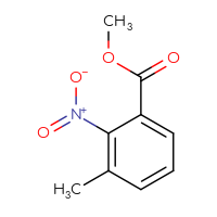 Chemical structure of methyl 3-methyl-2-nitrobenzoate - CSSB00000148193