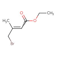 Chemical structure of ethyl 4-bromo-3-methylbut-2-enoate - CSSB00135422193