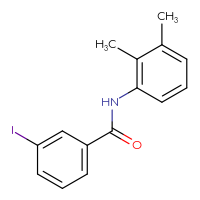 Chemical structure of N-(2,3-dimethylphenyl)-3-iodobenzamide - CSSB00046199224