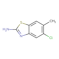 Chemical structure of 5-chloro-6-methyl-1,3-benzothiazol-2-amine - CSSB00000186514