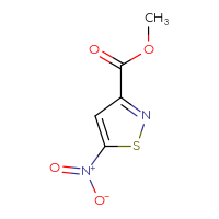 Chemical structure of methyl 5-nitro-1,2-thiazole-3-carboxylate - CSSB00010887355