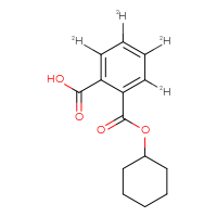 Chemical structure of 2-[(cyclohexyloxy)carbonyl](²H₄)benzoic acid - CSSB00159256711