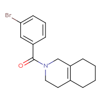 Chemical structure of 2-(3-bromobenzoyl)-1,2,3,4,5,6,7,8-octahydroisoquinoline - CSSB02222077128
