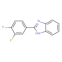 Chemical structure of 2-(3,4-difluorophenyl)-1H-1,3-benzodiazole - CSSB00000629642