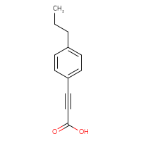 Chemical structure of 3-(4-propylphenyl)prop-2-ynoic acid - CSSB00011892758