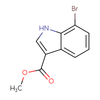 Chemical structure of methyl 7-bromo-1H-indole-3-carboxylate - CSSB00010209889
