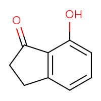 Chemical structure of 7-hydroxy-2,3-dihydro-1H-inden-1-one - CSSB00000066596