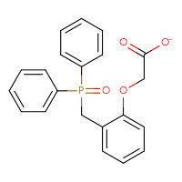 Chemical structure of 2-{2-[(diphenylphosphoroso)methyl]phenoxy}acetate - CSSB21189768447