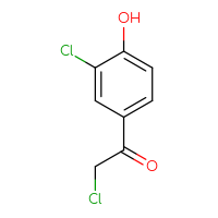 Chemical structure of 2-chloro-1-(3-chloro-4-hydroxyphenyl)ethan-1-one - CSSB00010170092