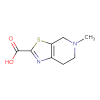 Chemical structure of 5-methyl-4H,5H,6H,7H-[1,3]thiazolo[5,4-c]pyridine-2-carboxylic acid - CSSB00012178859
