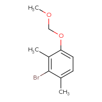 Chemical structure of 2-bromo-4-(methoxymethoxy)-1,3-dimethylbenzene - CSSB14920183685