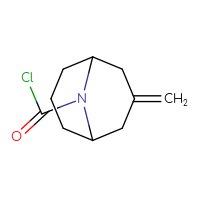Chemical structure of 3-methylidene-9-azabicyclo[3.3.1]nonane-9-carbonyl chloride - CSSB00154138825