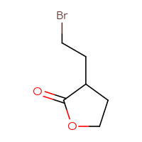 Chemical structure of 3-(2-bromoethyl)oxolan-2-one - CSSB00000686095