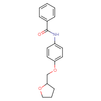 Chemical structure of N-{4-[(oxolan-2-yl)methoxy]phenyl}benzamide - CSSB00046240246