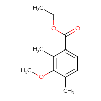 Chemical structure of ethyl 3-methoxy-2,4-dimethylbenzoate - CSSB00056522371