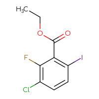 Chemical structure of ethyl 3-chloro-2-fluoro-6-iodobenzoate - CSSB00135172837