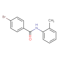 Chemical structure of 4-bromo-N-(2-methylphenyl)benzamide - CSSB00015207386