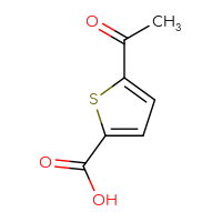 Chemical structure of 5-acetylthiophene-2-carboxylic acid - CSSB00000209906