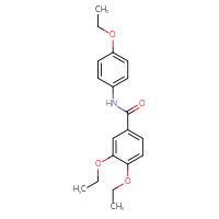 Chemical structure of 3,4-diethoxy-N-(4-ethoxyphenyl)benzamide - CSSB00046879202