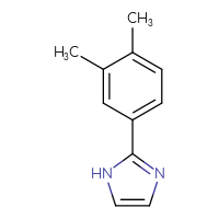 Chemical structure of 2-(3,4-dimethylphenyl)-1H-imidazole - CSSB00000089420