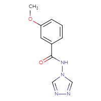 Chemical structure of 3-methoxy-N-(4H-1,2,4-triazol-4-yl)benzamide - CSSB00000015480