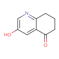 Chemical structure of 3-hydroxy-5,6,7,8-tetrahydroquinolin-5-one - CSSB00009867699