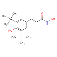 Chemical structure of 3-(3,5-di-tert-butyl-4-hydroxyphenyl)-N-hydroxypropanamide - CSSB00102558722
