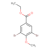 Chemical structure of ethyl 3,5-dibromo-4-methoxybenzoate - CSSB00012360623