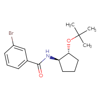 Chemical structure of 3-bromo-N-[(1R,2R)-2-(tert-butoxy)cyclopentyl]benzamide - CSSB06754295892