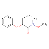 Chemical structure of N-methoxy-N-methyl-2-phenoxybutanamide - CSSB00000258033