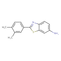 Chemical structure of 2-(3,4-dimethylphenyl)-1,3-benzothiazol-6-amine - CSSB00008345937