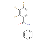Chemical structure of 2,3,4-trifluoro-N-(4-iodophenyl)benzamide - CSSB00008432446
