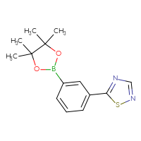 Chemical structure of 5-[3-(4,4,5,5-tetramethyl-1,3,2-dioxaborolan-2-yl)phenyl]-1,2,4-thiadiazole - CSSB06584800732