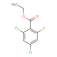 Chemical structure of ethyl 2,4-dichloro-6-fluorobenzoate - CSSB00015547552