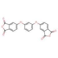 Chemical structure of 5-{3-[(1,3-dioxo-1,3-dihydro-2-benzofuran-5-yl)oxy]phenoxy}-1,3-dihydro-2-benzofuran-1,3-dione - CSSB00160237696
