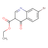 Chemical structure of ethyl 7-bromo-4-oxo-3,4-dihydroquinoline-3-carboxylate - CSSB00103168225