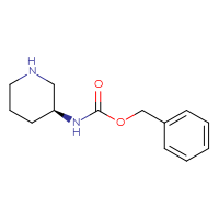 Chemical structure of benzyl N-[(3S)-piperidin-3-yl]carbamate - CSSB00000067230