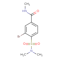 Chemical structure of 3-bromo-4-(dimethylsulfamoyl)-N-methylbenzamide - CSSB00027110677