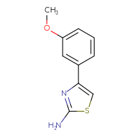 Chemical structure of 4-(3-methoxyphenyl)-1,3-thiazol-2-amine - CSSB00000168897