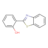 Chemical structure of 2-(1,3-benzothiazol-2-yl)phenol - CSSB00000272423
