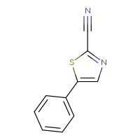 Chemical structure of 5-phenyl-1,3-thiazole-2-carbonitrile - CSSB00010688697