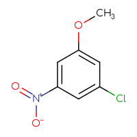 Chemical structure of 1-chloro-3-methoxy-5-nitrobenzene - CSSB00000117617
